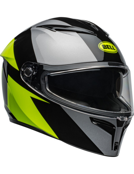 Casque moto intégral Bell Lithium Shear - Gris métallique Retina