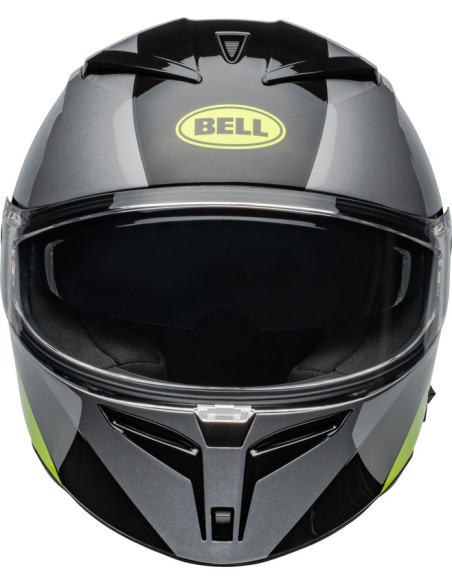 Casque moto intégral Bell Lithium Shear - Gris métallique Retina