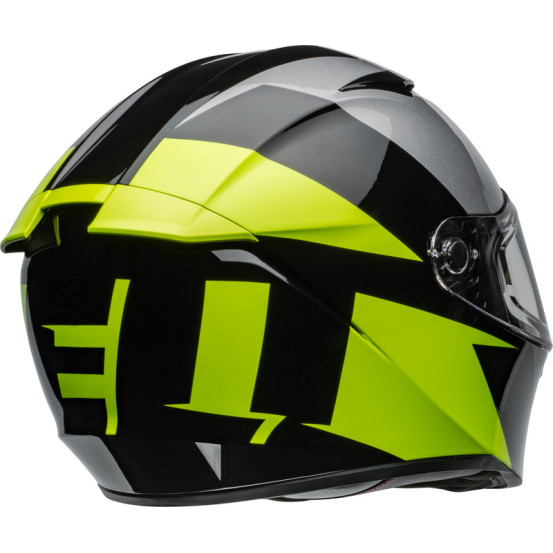 Casque moto intégral Bell Lithium Shear - Gris métallique Retina
