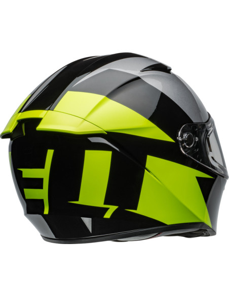 Casque moto intégral Bell Lithium Shear - Gris métallique Retina