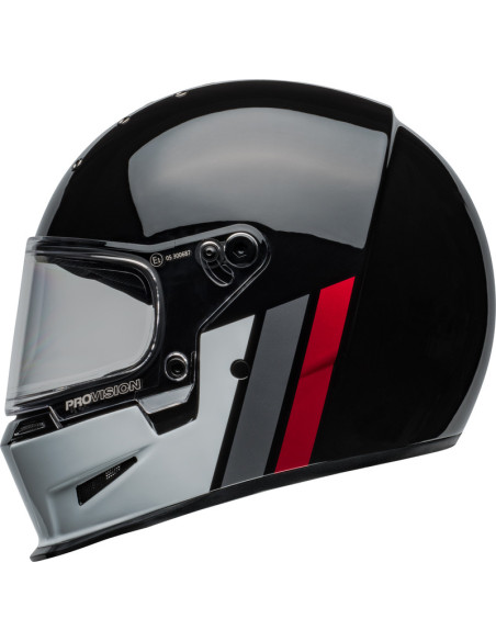 Casque intégral Bell ELIMINATOR - Noir Blanc