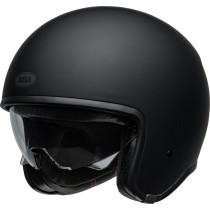 Casque moto jet Bell TX 501 Solid - Noir Mat