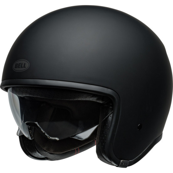 Casque moto jet Bell TX 501 Solid - Noir Mat