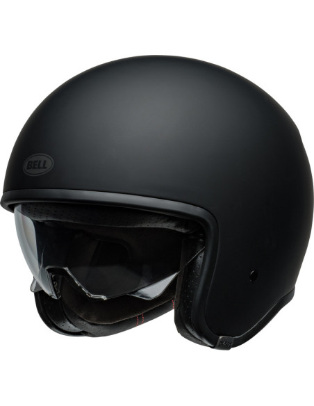 Casque moto jet Bell TX 501 Solid - Noir Mat