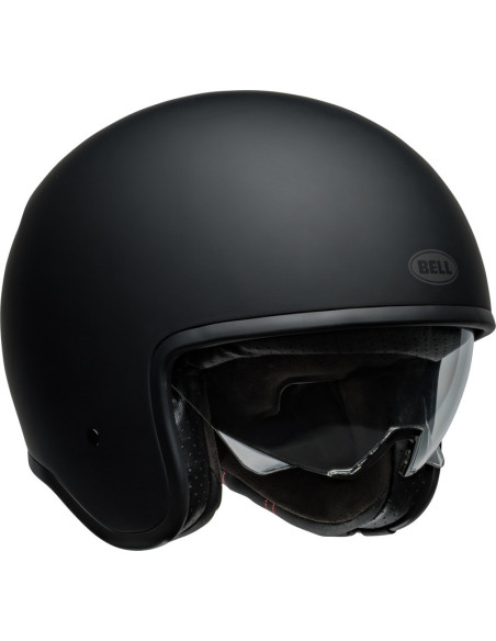 Casque moto jet Bell TX 501 Solid - Noir Mat