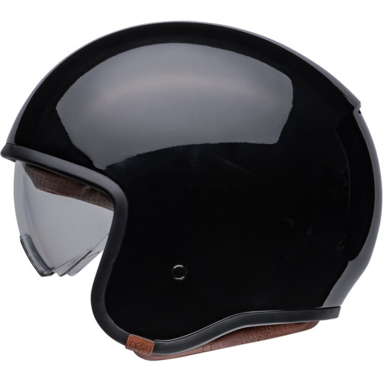 Casque moto jet Bell TX 501 Solid - Noir