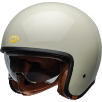 Casque moto jet Bell TX 501 Solid - Blanc vintage