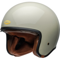Casque moto jet Bell TX 501 Solid - Blanc vintage 2