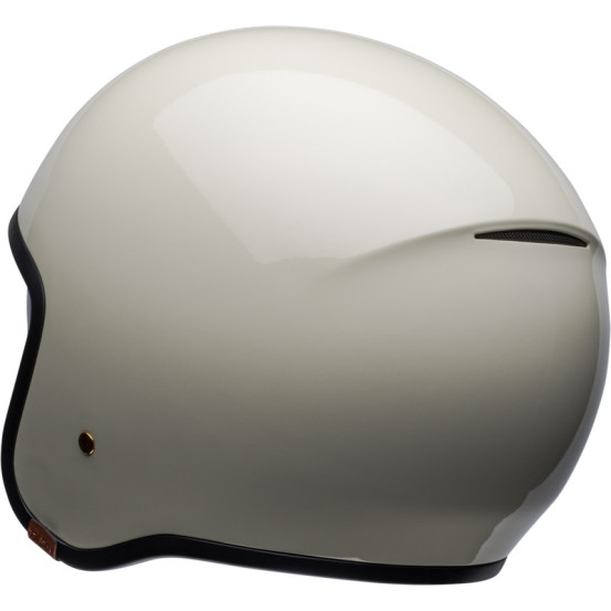 Casque moto jet Bell TX 501 Solid - Blanc vintage