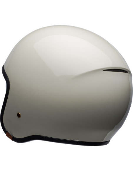 Casque moto jet Bell TX 501 Solid - Blanc vintage