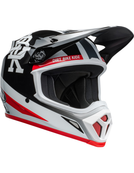 Casque cross Bell MX-9 MIPS - Noir Blanc