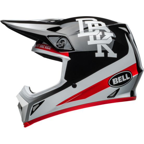 Casque cross Bell MX-9 MIPS - Noir Blanc