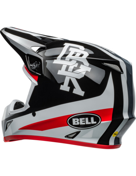 Casque cross Bell MX-9 MIPS - Noir Blanc