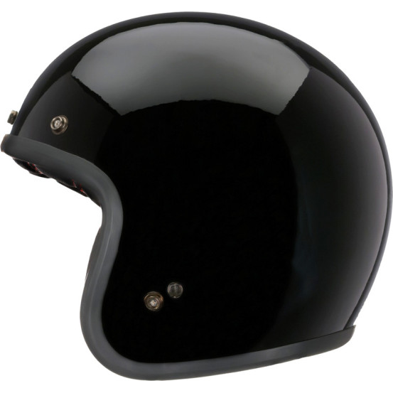 Casque moto jet Bell Custom 500 Solid - Noir