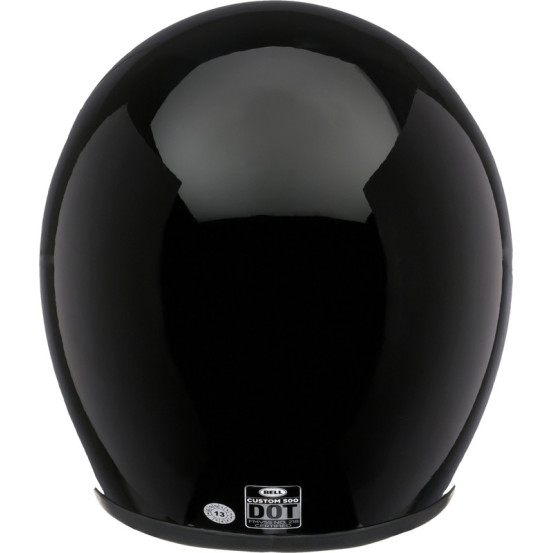 Casque moto jet Bell Custom 500 Solid - Noir