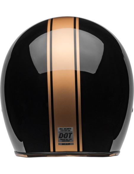Casque moto jet Bell Custom 500 Rally - Noir Bronze
