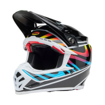 Casque cross Bell MOTO-9S FLEX Drift - Noir Multicouleur