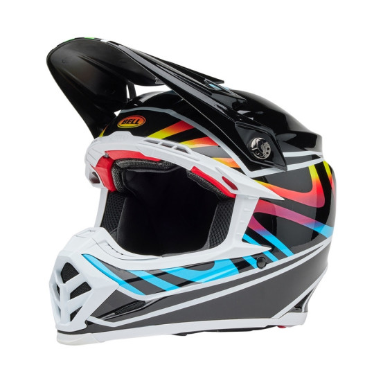 Casque cross Bell MOTO-9S FLEX Drift - Noir Multicouleur