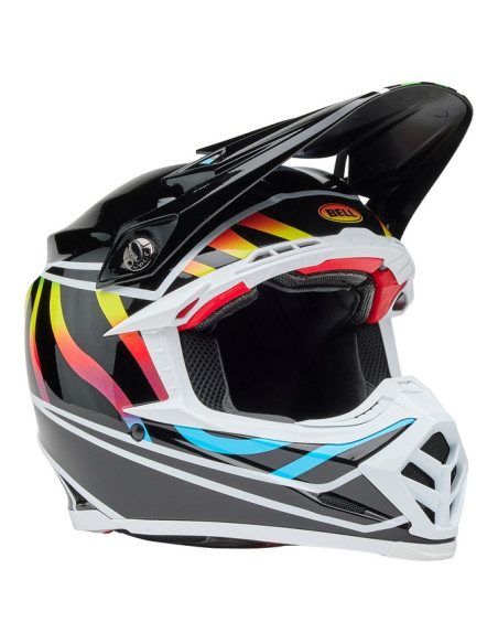 Casque cross Bell MOTO-9S FLEX Drift - Noir Multicouleur