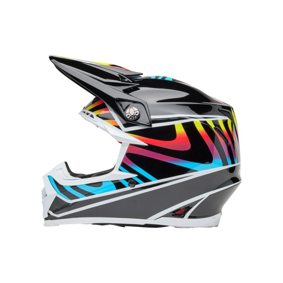Casque cross Bell MOTO-9S FLEX Drift - Noir Multicouleur