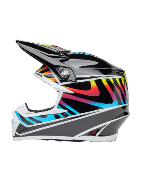 Casque cross Bell MOTO-9S FLEX Drift - Noir Multicouleur