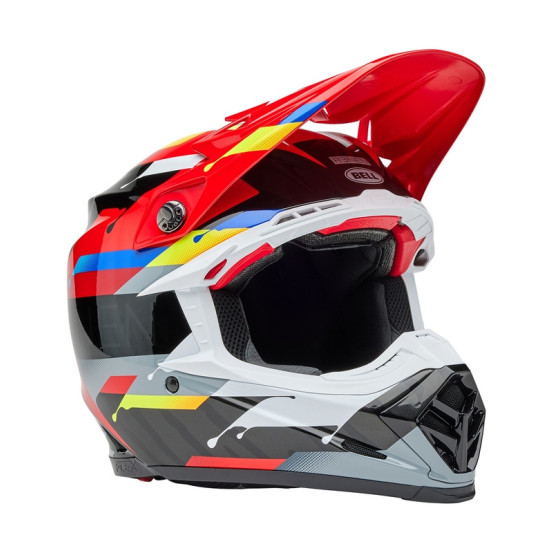 Casque cross Bell MOTO-9S FLEX Édition limitée Renen nova - Noir Rouge