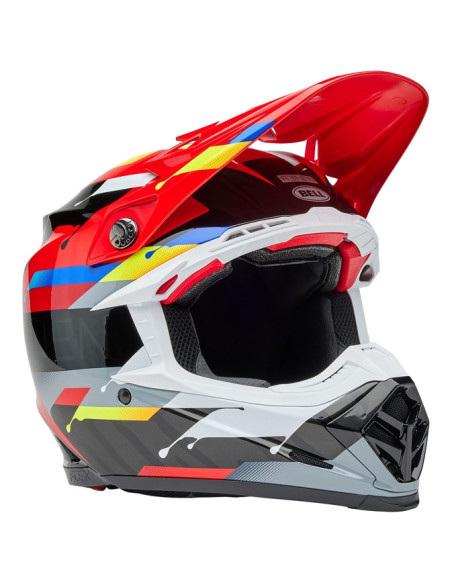 Casque cross Bell MOTO-9S FLEX Édition limitée Renen nova - Noir Rouge