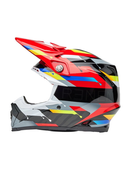 Casque cross Bell MOTO-9S FLEX Édition limitée Renen nova - Noir Rouge