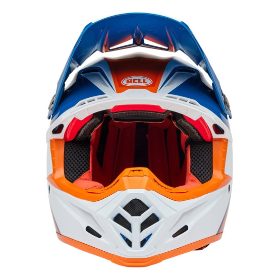 Casque cross Bell MOTO-9S FLEX Merchant - Orange Bleu
