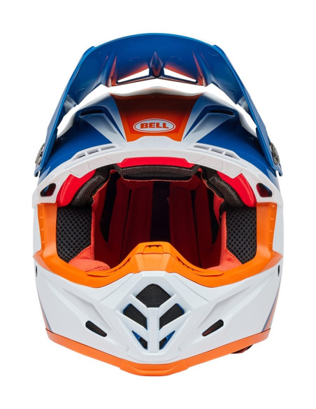 Casque cross Bell MOTO-9S FLEX Merchant - Orange Bleu