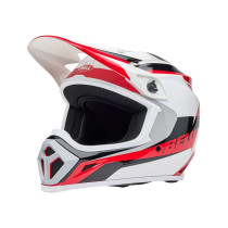 Casque cross Bell MX-9 MIPS Rift - Rouge Blanc