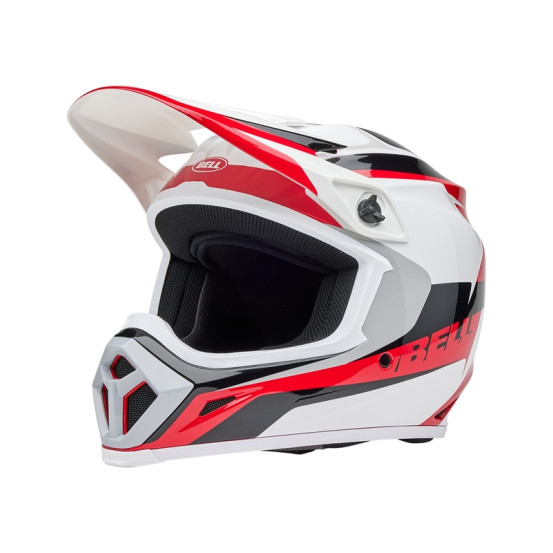 Casque cross Bell MX-9 MIPS Rift - Rouge Blanc