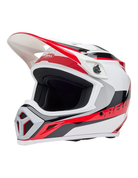 Casque cross Bell MX-9 MIPS Rift - Rouge Blanc