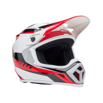 Casque cross Bell MX-9 MIPS Rift - Rouge Blanc 2