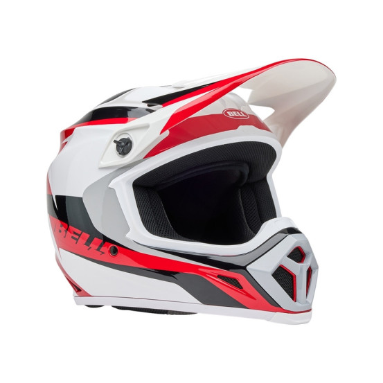 Casque cross Bell MX-9 MIPS Rift - Rouge Blanc