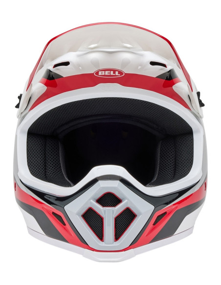 Casque cross Bell MX-9 MIPS Rift - Rouge Blanc