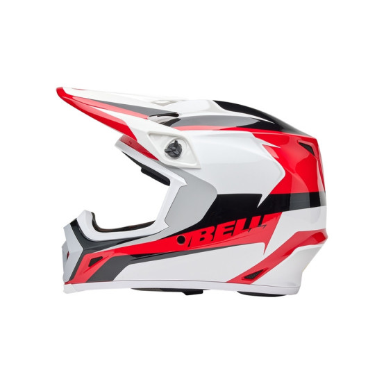 Casque cross Bell MX-9 MIPS Rift - Rouge Blanc