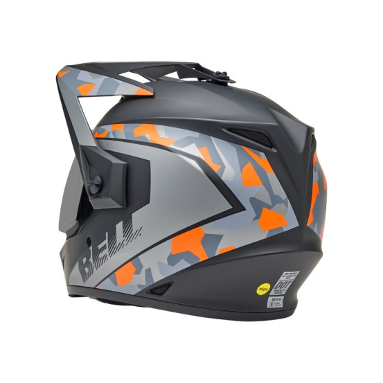 Casque cross Bell MX-9 Adventure MIPS Mesa - Noir Mat Orange Camo