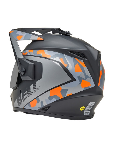 Casque cross Bell MX-9 Adventure MIPS Mesa - Noir Mat Orange Camo