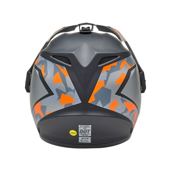 Casque cross Bell MX-9 Adventure MIPS Mesa - Noir Mat Orange Camo