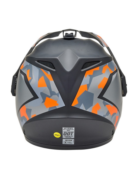 Casque cross Bell MX-9 Adventure MIPS Mesa - Noir Mat Orange Camo