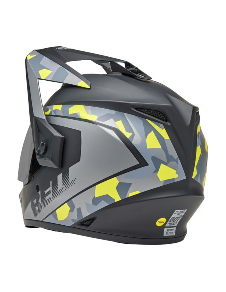 Casque cross Bell MX-9 Adventure MIPS Mesa - Noir Mat Jaune Camo