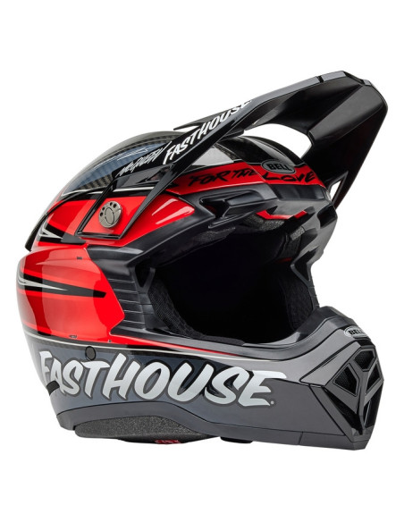 Casque cross Bell MOTO-10 Spherical Édition limitée Fasthouse ditd - Gris Rouge