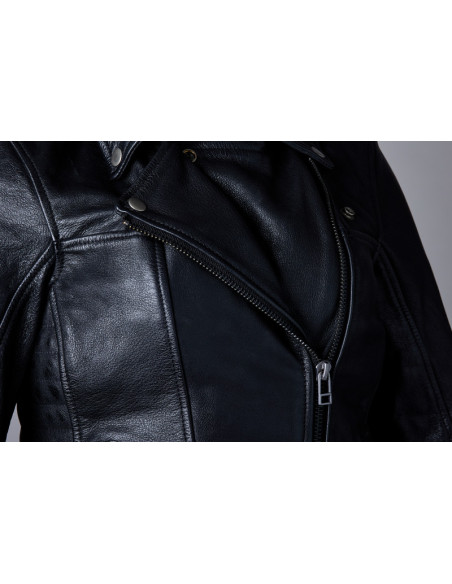 Veste cuir femme RST 2023 Ripley 2 - Noir