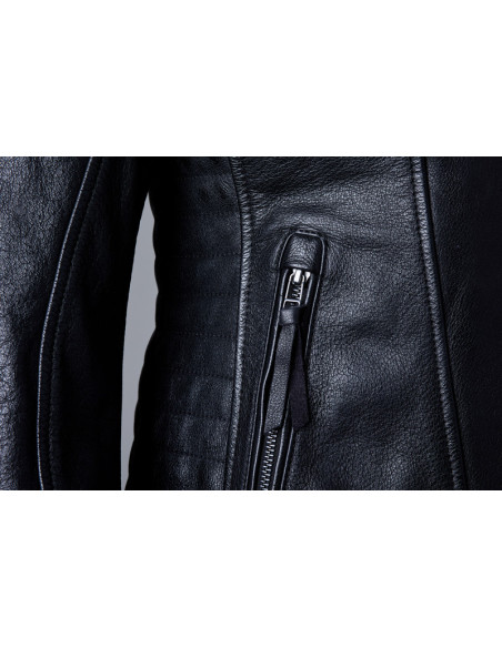 Veste cuir femme RST 2023 Ripley 2 - Noir