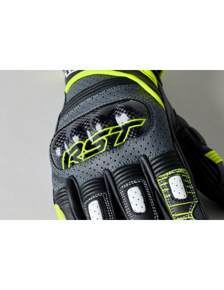 Gants moto cuir RST Fulcrum - Jaune