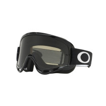 Masque cross OAKLEY O-Frame MX Jet Noir Noir Cendré - Écran Gris foncé + Clair