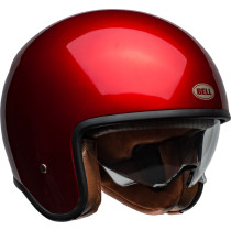 Casque moto jet Bell TX 501 Solid - Rouge candy
