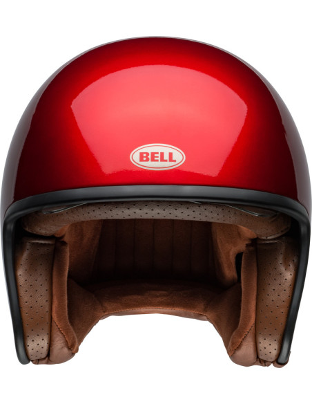 Casque moto jet Bell TX 501 Solid - Rouge candy