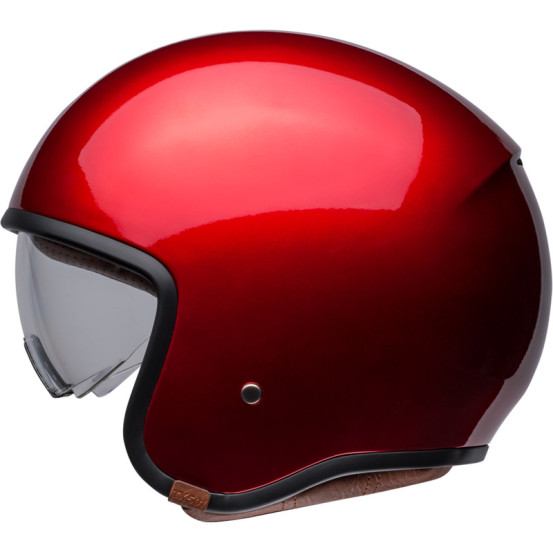 Casque moto jet Bell TX 501 Solid - Rouge candy